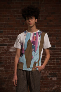 Dogon Anemone Bleu Vert T-Shirt